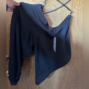 IRO Charcoal Asymmetrical Top